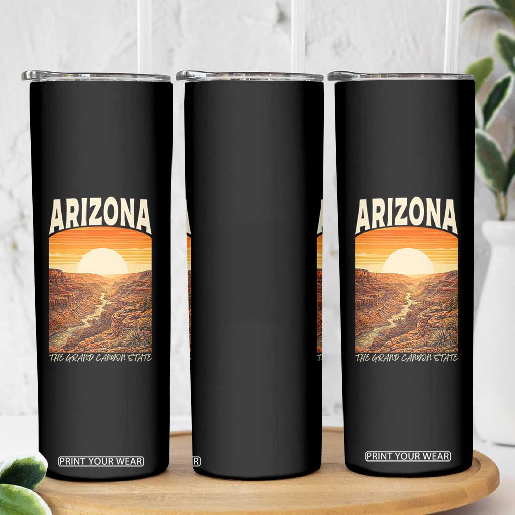 Arizona Souvenir Grand Canyon State Skinny Tumbler Saguaro Cactus Road Trip TS12 Print Your Wear