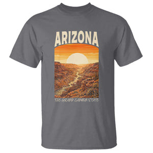 Arizona Souvenir Grand Canyon State T Shirt Saguaro Cactus Road Trip TS12 Charcoal Print Your Wear