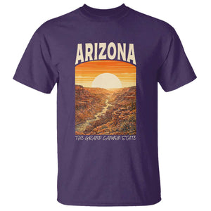 Arizona Souvenir Grand Canyon State T Shirt Saguaro Cactus Road Trip TS12 Purple Print Your Wear
