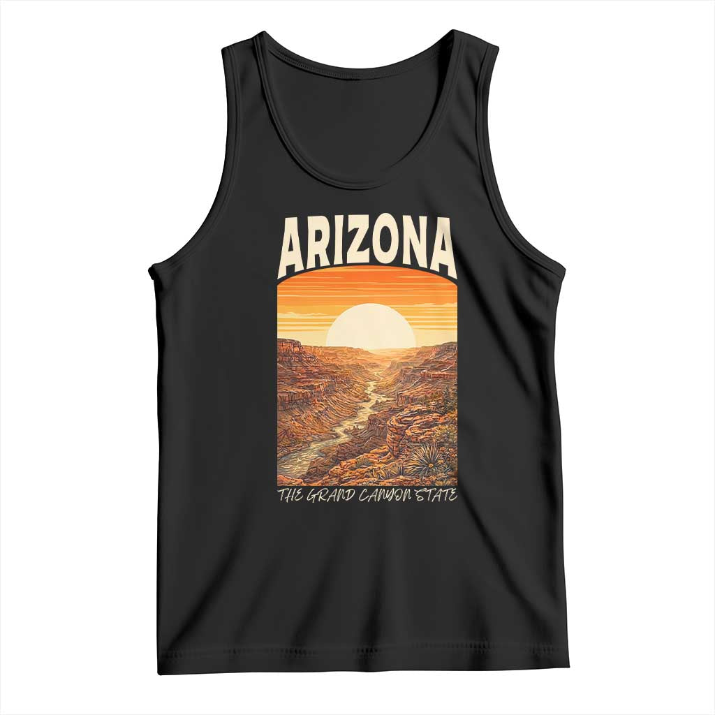 Arizona Souvenir Grand Canyon State Tank Top Saguaro Cactus Road Trip TS12 Black Print Your Wear