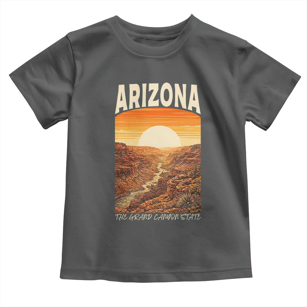 Arizona Souvenir Grand Canyon State Toddler T Shirt Saguaro Cactus Road Trip TS12 Dark Heather Print Your Wear