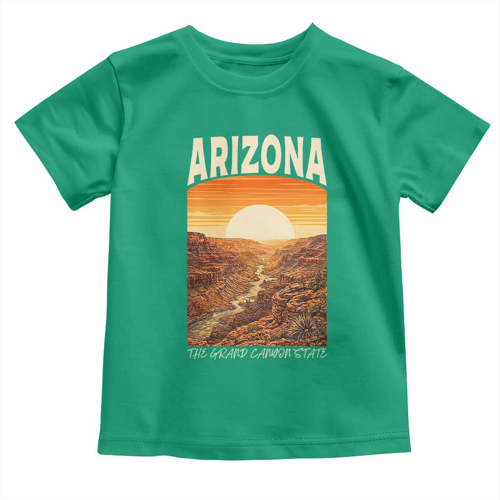Arizona Souvenir Grand Canyon State Toddler T Shirt Saguaro Cactus Road Trip TS12 Irish Green Print Your Wear