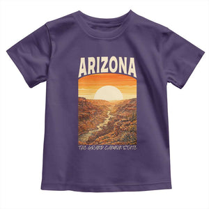 Arizona Souvenir Grand Canyon State Toddler T Shirt Saguaro Cactus Road Trip TS12 Purple Print Your Wear