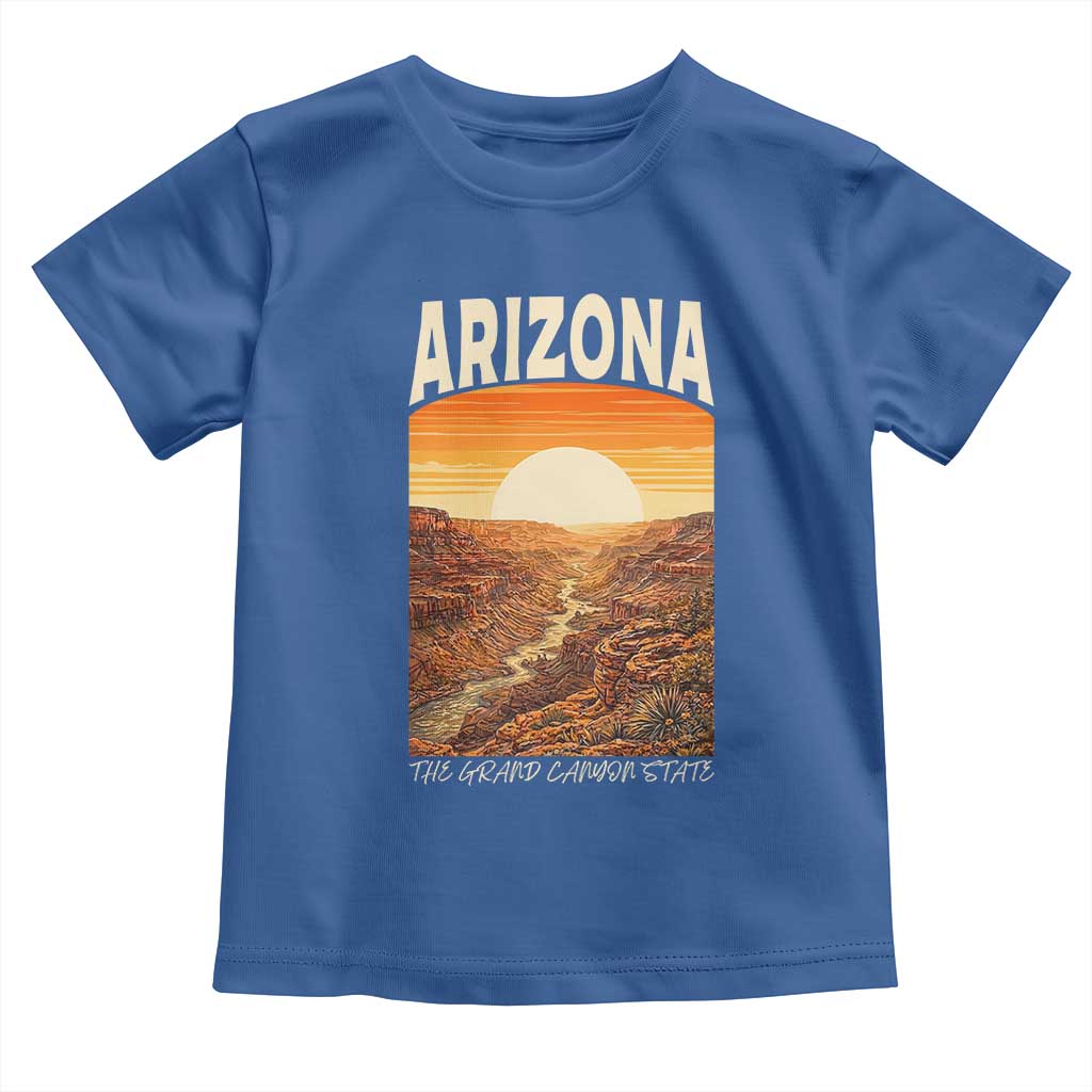 Arizona Souvenir Grand Canyon State Toddler T Shirt Saguaro Cactus Road Trip TS12 Royal Blue Print Your Wear