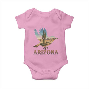Arizona Desert Wren Bird Baby Onesie Cactus Landscape Rustic Western TS12 Light Pink Print Your Wear