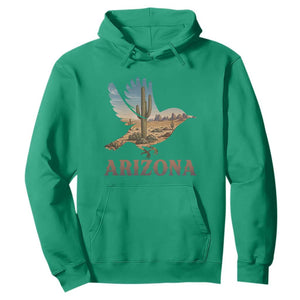 Arizona Desert Wren Bird Hoodie Cactus Landscape Rustic Western TS12 Irish Green Print Your Wear