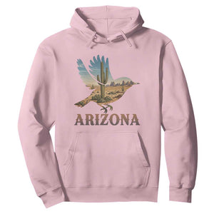 Arizona Desert Wren Bird Hoodie Cactus Landscape Rustic Western TS12 Light Pink Print Your Wear