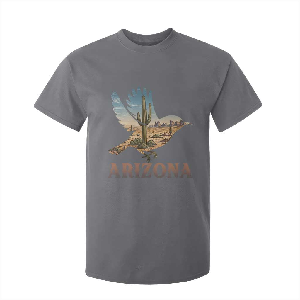 Arizona Desert Wren Bird T Shirt For Kid Cactus Landscape Rustic Western TS12 Charcoal Print Your Wear