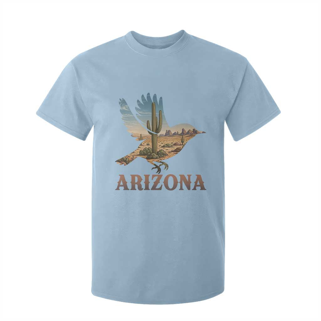 Arizona Desert Wren Bird T Shirt For Kid Cactus Landscape Rustic Western TS12 Light Blue Print Your Wear