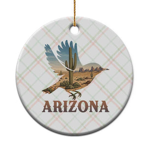 Arizona Desert Wren Bird Ceramic Ornament Cactus Landscape Rustic Western TS12 1pc Christmas Plaid Print Your Wear