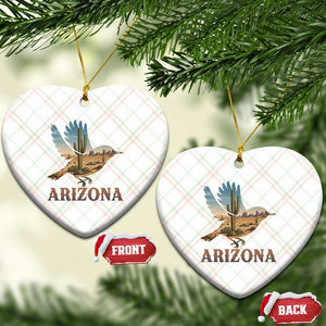 Arizona Desert Wren Bird Ceramic Ornament Cactus Landscape Rustic Western TS12 Print Your Wear
