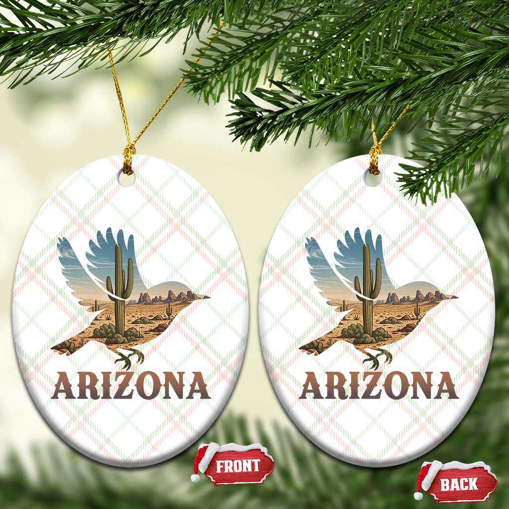 Arizona Desert Wren Bird Ceramic Ornament Cactus Landscape Rustic Western TS12 Print Your Wear