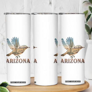 Arizona Desert Wren Bird Skinny Tumbler Cactus Landscape Rustic Western TS12 Print Your Wear