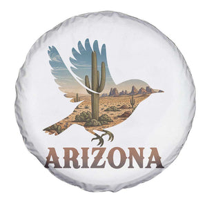Arizona Desert Wren Bird Spare Tire Cover Cactus Landscape Rustic Western TS12 Print Your Wear