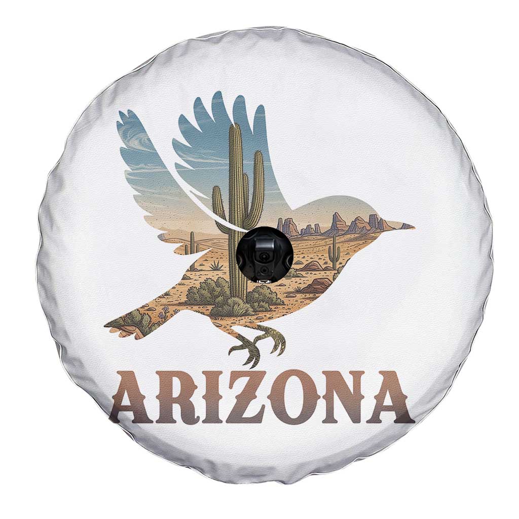 Arizona Desert Wren Bird Spare Tire Cover Cactus Landscape Rustic Western TS12 Print Your Wear