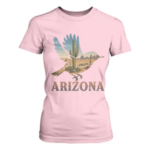 Arizona Desert Wren Bird T Shirt For Women Cactus Landscape Rustic Western TS12 Light Pink Print Your Wear