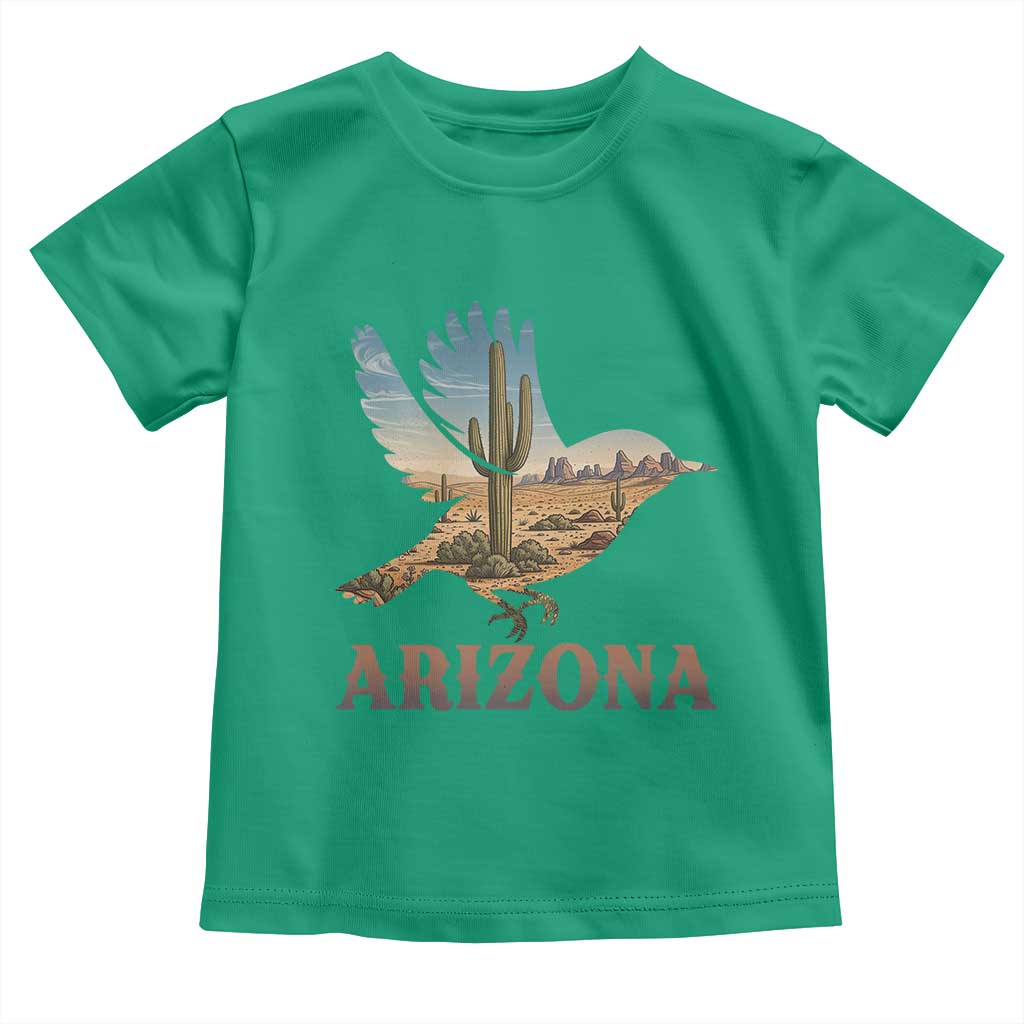 Arizona Desert Wren Bird Toddler T Shirt Cactus Landscape Rustic Western TS12 Irish Green Print Your Wear