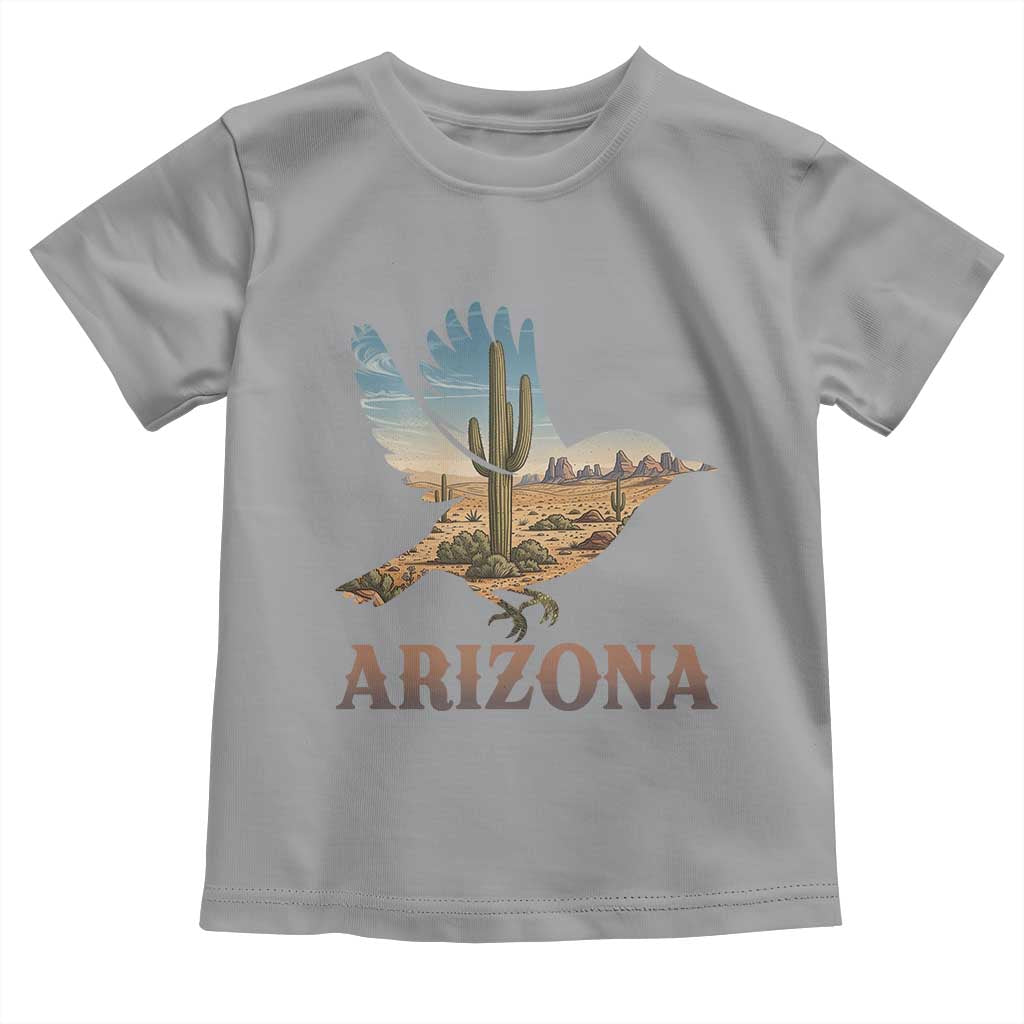 Arizona Desert Wren Bird Toddler T Shirt Cactus Landscape Rustic Western TS12 Sport Gray Print Your Wear