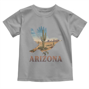 Arizona Desert Wren Bird Toddler T Shirt Cactus Landscape Rustic Western TS12 Sport Gray Print Your Wear