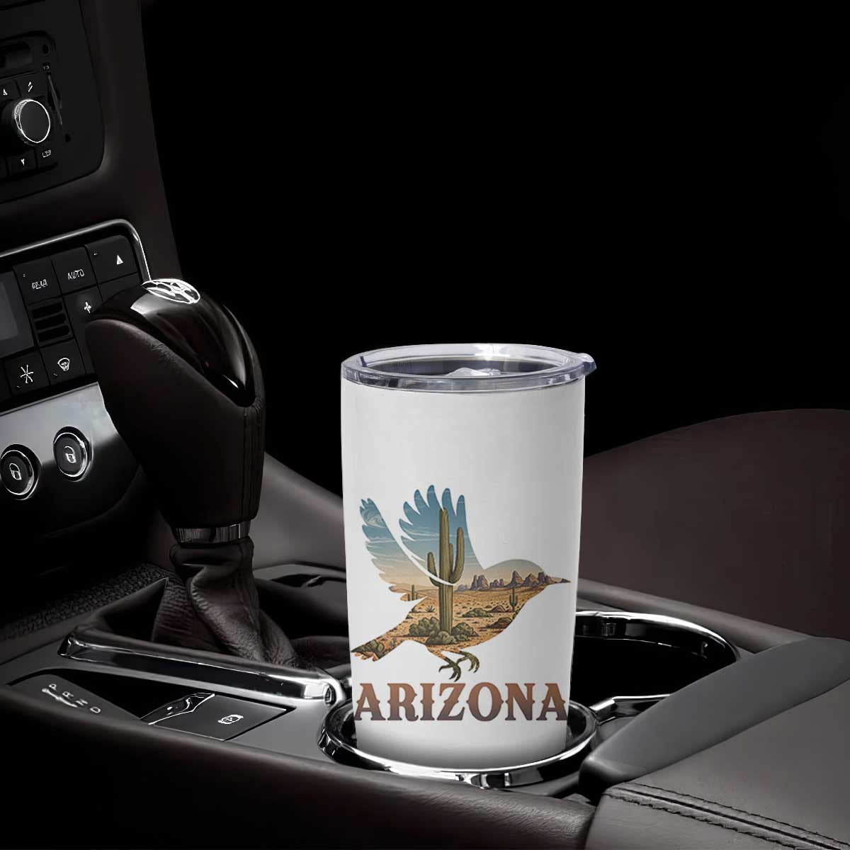 Arizona Desert Wren Bird Tumbler Cup Cactus Landscape Rustic Western TS12 Print Your Wear