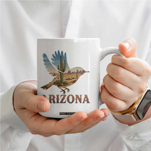 Arizona Desert Wren Bird Coffee Mug Cactus Landscape Rustic Western TS12 Print Your Wear