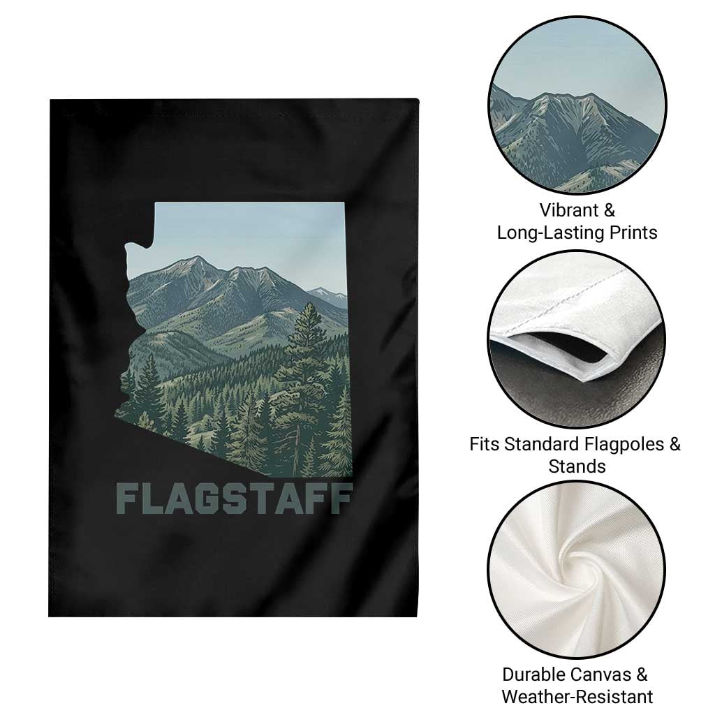 San Francisco Peaks Flagstaff Arizona Garden Flag Vintage Mountain Landscape Gift TS12 Print Your Wear