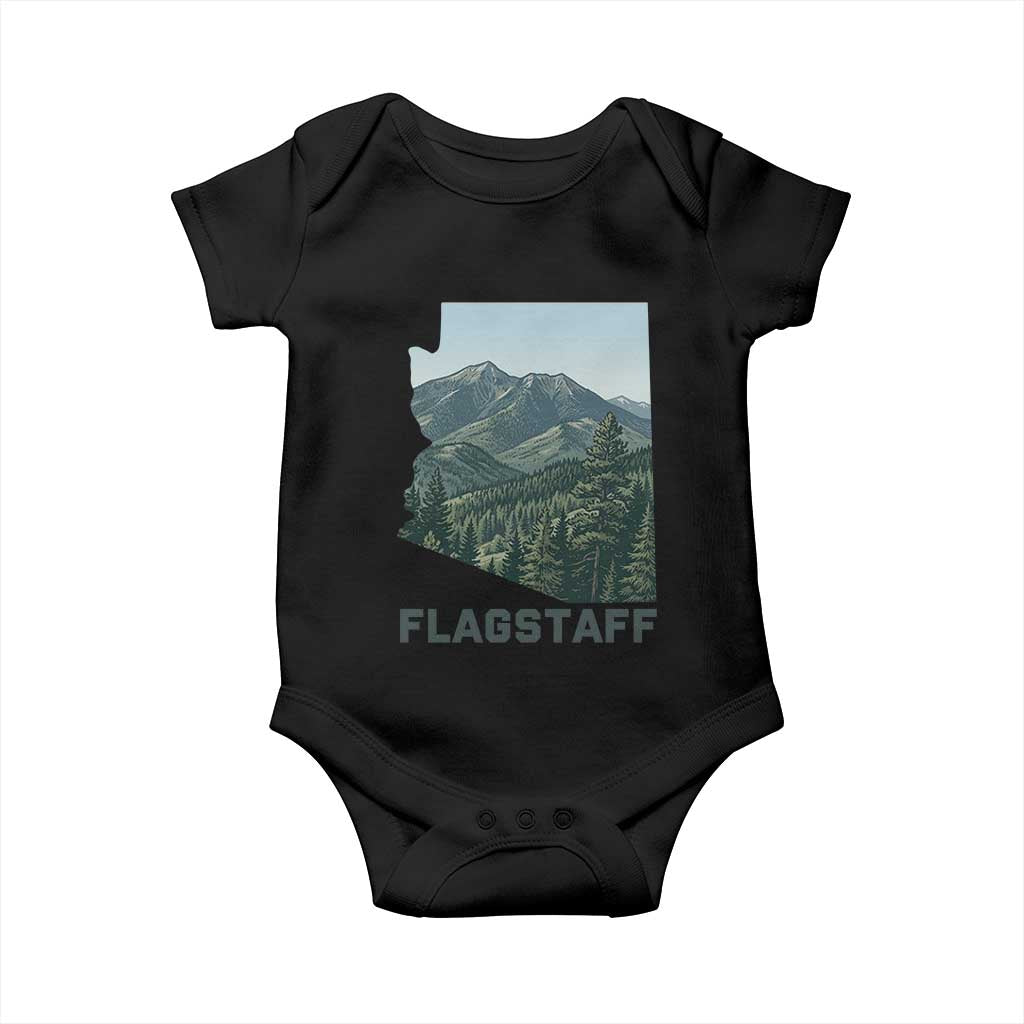 San Francisco Peaks Flagstaff Arizona Baby Onesie Vintage Mountain Landscape Gift TS12 Black Print Your Wear