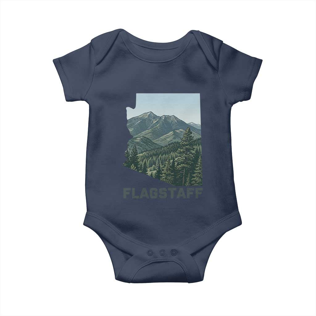 San Francisco Peaks Flagstaff Arizona Baby Onesie Vintage Mountain Landscape Gift TS12 Navy Print Your Wear