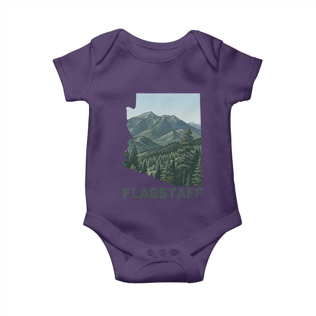 San Francisco Peaks Flagstaff Arizona Baby Onesie Vintage Mountain Landscape Gift TS12 Purple Print Your Wear