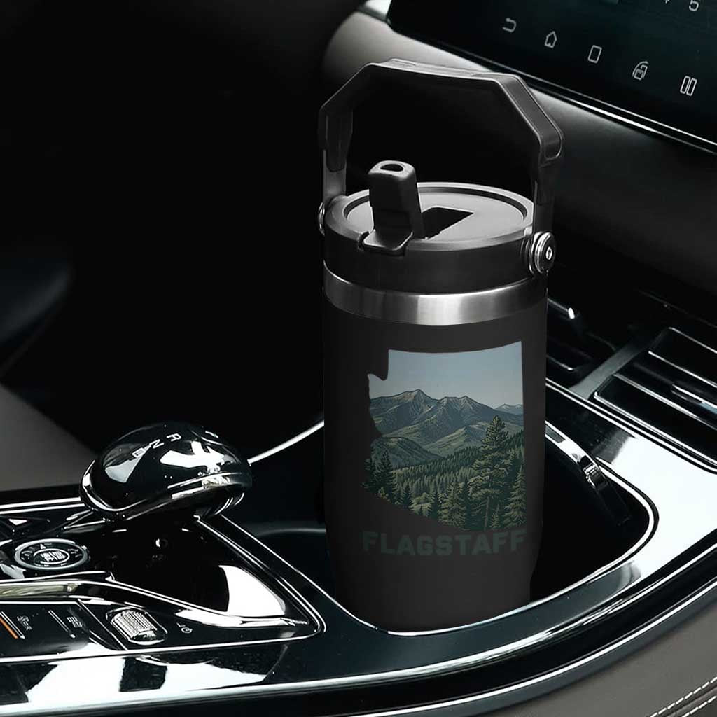 San Francisco Peaks Flagstaff Arizona Flip Straw Tumbler Vintage Mountain Landscape Gift TS12 Print Your Wear