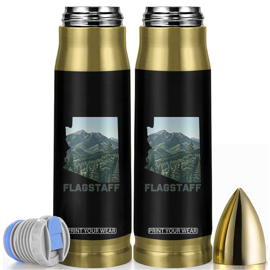 San Francisco Peaks Flagstaff Arizona Bullet Tumbler Vintage Mountain Landscape Gift TS12 Black Print Your Wear