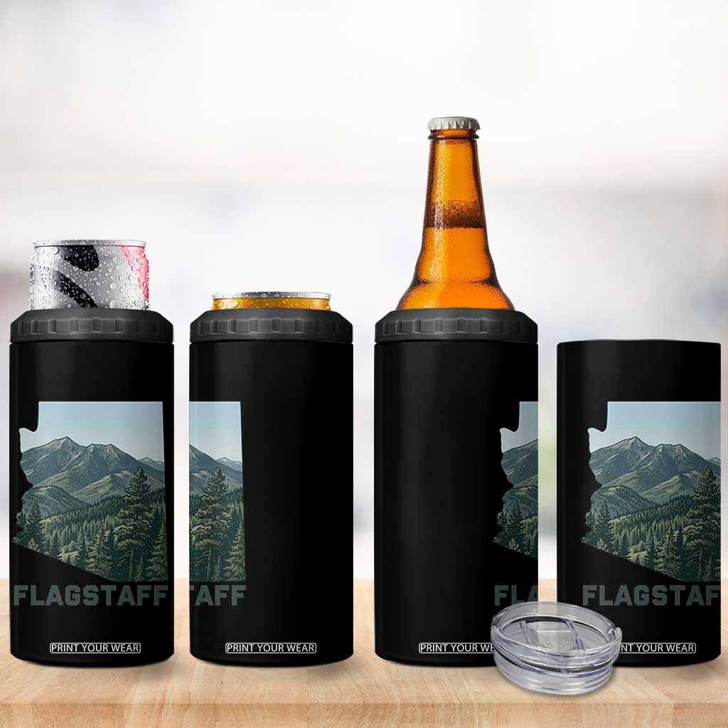 San Francisco Peaks Flagstaff Arizona 4 in 1 Can Cooler Tumbler Vintage Mountain Landscape Gift TS12 Print Your Wear