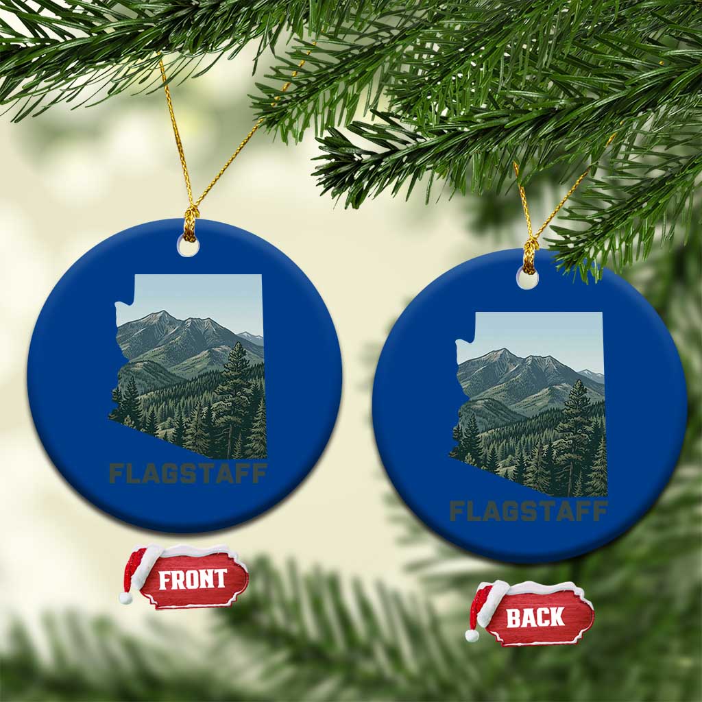 San Francisco Peaks Flagstaff Arizona Ceramic Ornament Vintage Mountain Landscape Gift TS12 1pc Blue Print Your Wear