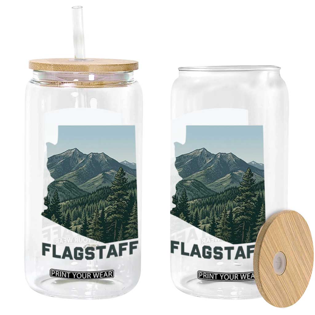 San Francisco Peaks Flagstaff Arizona Glass Can Vintage Mountain Landscape Gift TS12 Print Your Wear