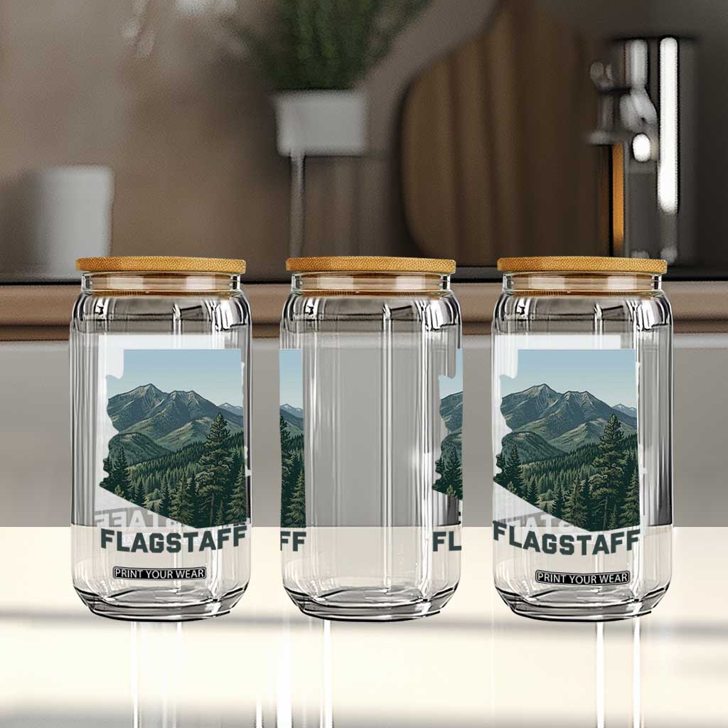 San Francisco Peaks Flagstaff Arizona Glass Can Vintage Mountain Landscape Gift TS12 Print Your Wear