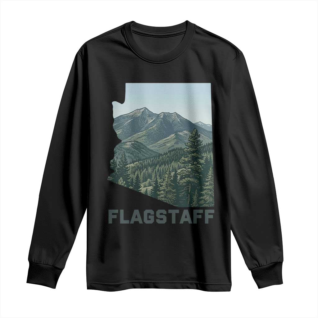 San Francisco Peaks Flagstaff Arizona Long Sleeve Shirt Vintage Mountain Landscape Gift TS12 Black Print Your Wear