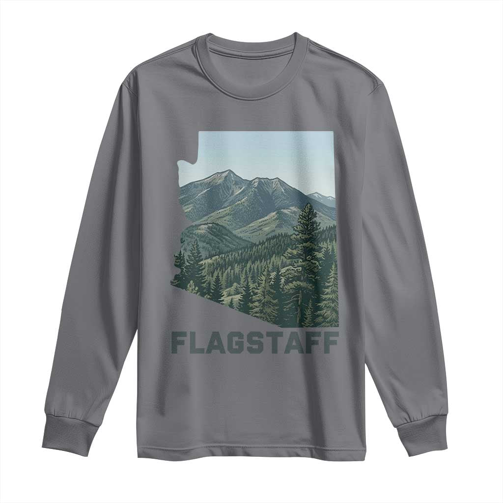 San Francisco Peaks Flagstaff Arizona Long Sleeve Shirt Vintage Mountain Landscape Gift TS12 Charcoal Print Your Wear