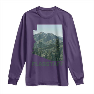 San Francisco Peaks Flagstaff Arizona Long Sleeve Shirt Vintage Mountain Landscape Gift TS12 Purple Print Your Wear