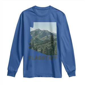 San Francisco Peaks Flagstaff Arizona Long Sleeve Shirt Vintage Mountain Landscape Gift TS12 Royal Blue Print Your Wear
