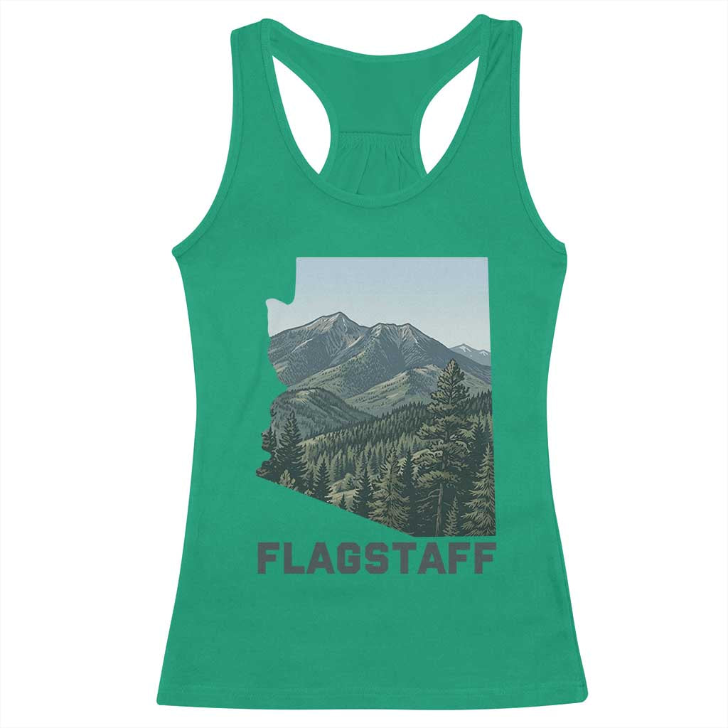 San Francisco Peaks Flagstaff Arizona Racerback Tank Top Vintage Mountain Landscape Gift TS12 Irish Green Print Your Wear