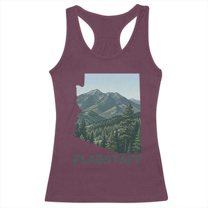 San Francisco Peaks Flagstaff Arizona Racerback Tank Top Vintage Mountain Landscape Gift TS12 Maroon Print Your Wear