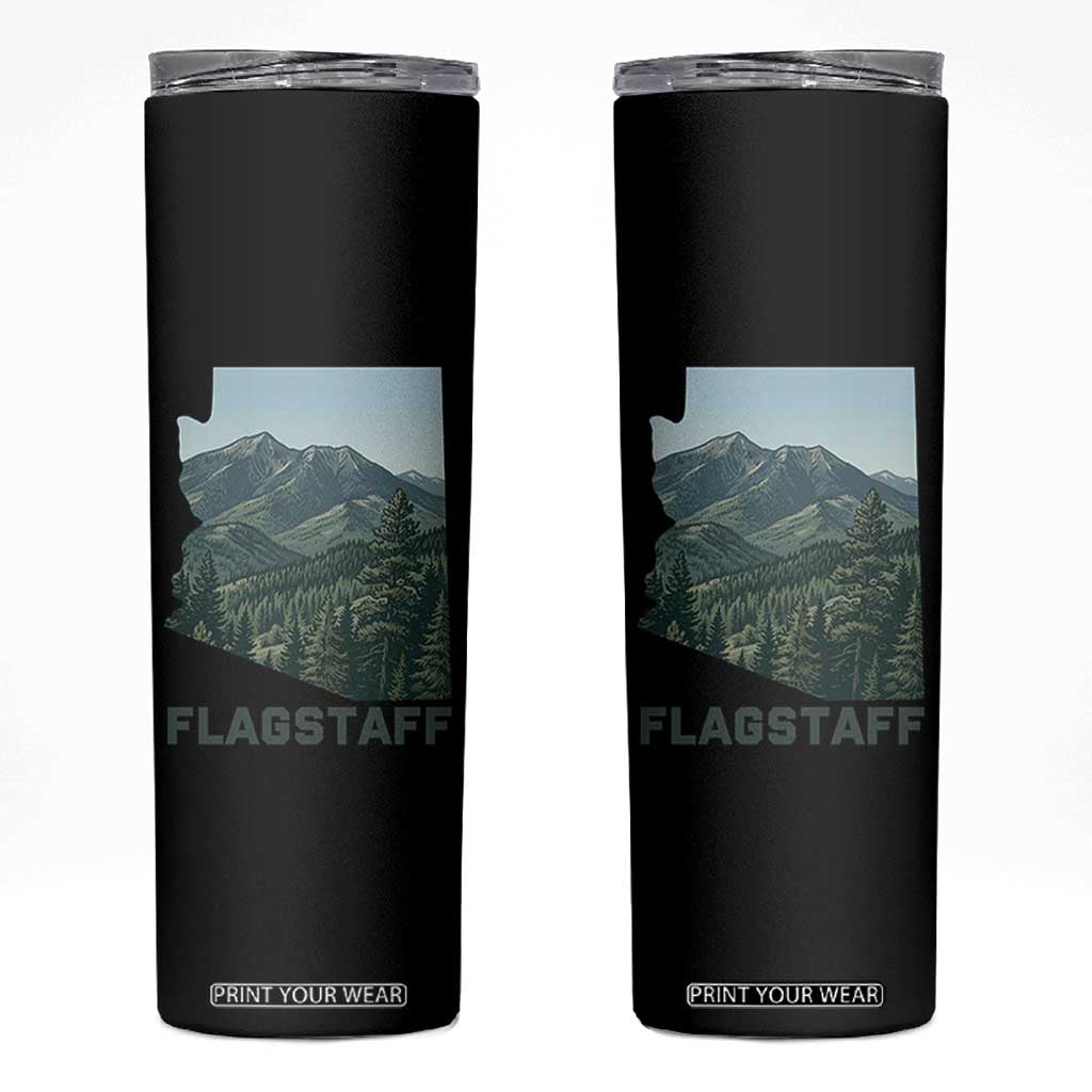 San Francisco Peaks Flagstaff Arizona Skinny Tumbler Vintage Mountain Landscape Gift TS12 Black Print Your Wear