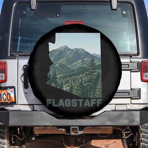 San Francisco Peaks Flagstaff Arizona Spare Tire Cover Vintage Mountain Landscape Gift TS12 No hole Black Print Your Wear