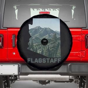 San Francisco Peaks Flagstaff Arizona Spare Tire Cover Vintage Mountain Landscape Gift TS12 Black Print Your Wear