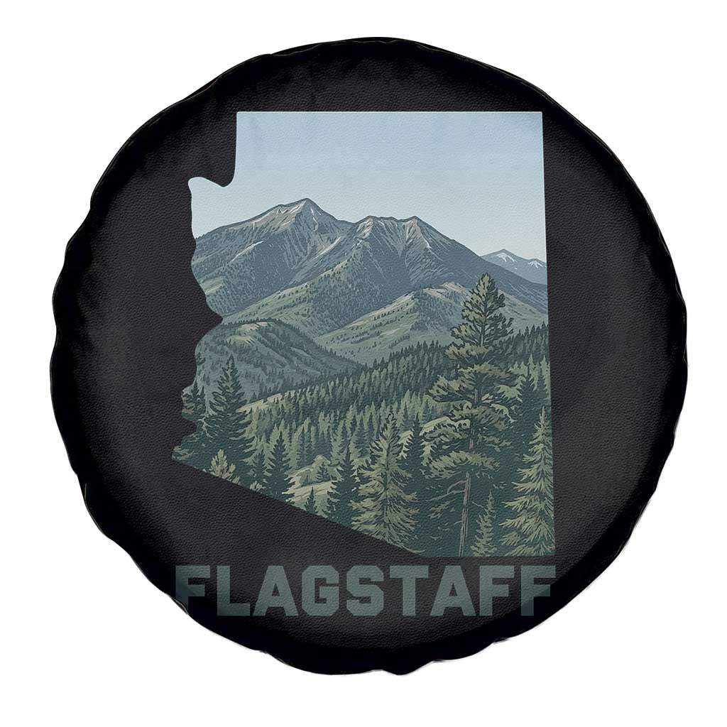 San Francisco Peaks Flagstaff Arizona Spare Tire Cover Vintage Mountain Landscape Gift TS12 Print Your Wear