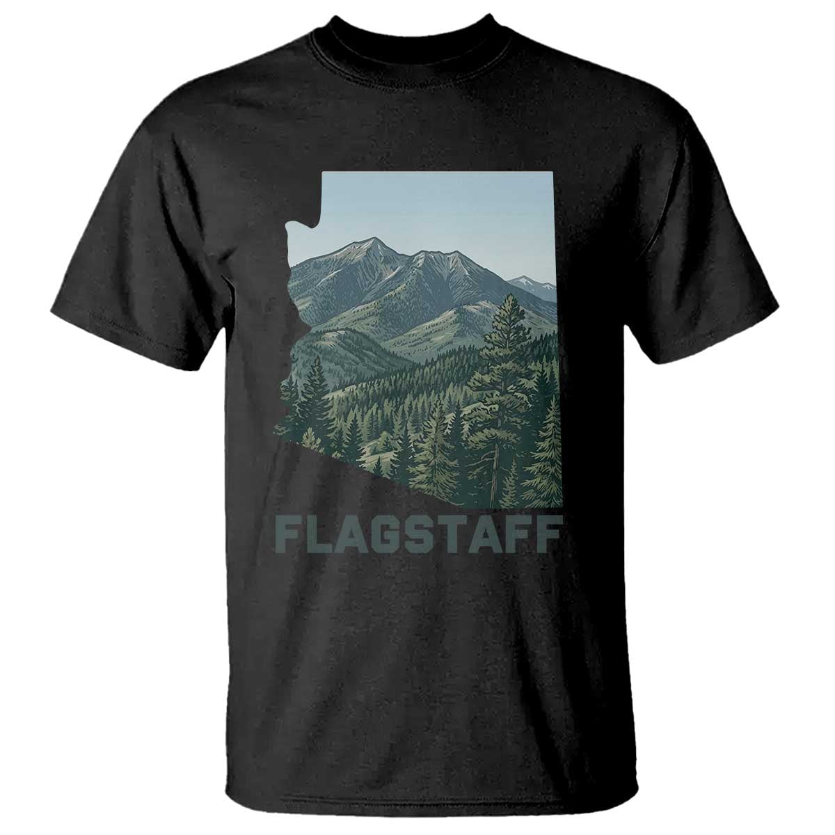 San Francisco Peaks Flagstaff Arizona T Shirt Vintage Mountain Landscape Gift TS12 Black Print Your Wear