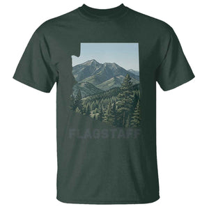 San Francisco Peaks Flagstaff Arizona T Shirt Vintage Mountain Landscape Gift TS12 Dark Forest Green Print Your Wear