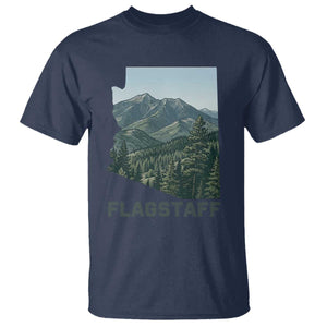 San Francisco Peaks Flagstaff Arizona T Shirt Vintage Mountain Landscape Gift TS12 Navy Print Your Wear