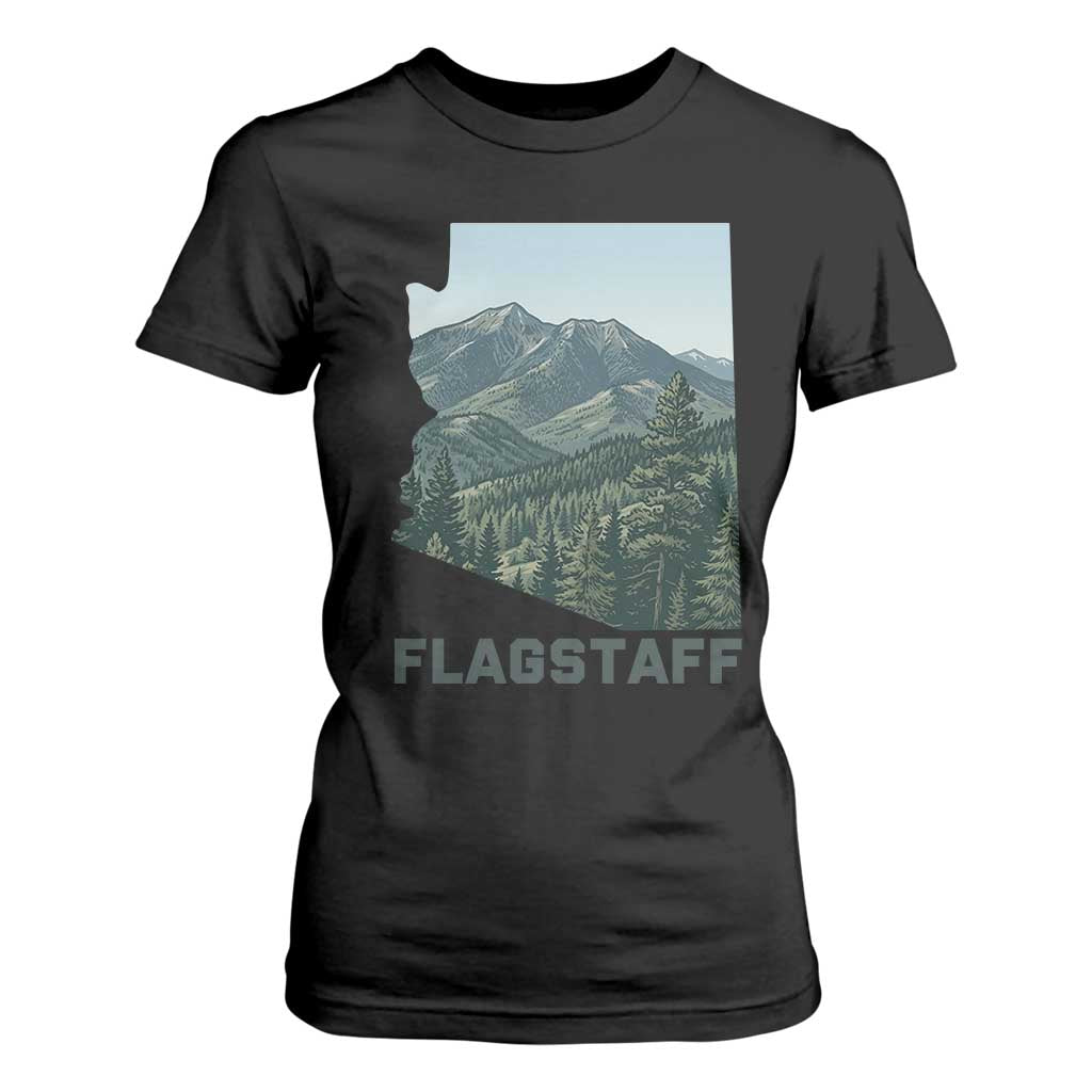 San Francisco Peaks Flagstaff Arizona T Shirt For Women Vintage Mountain Landscape Gift TS12 Black Print Your Wear