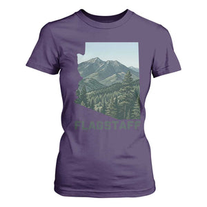 San Francisco Peaks Flagstaff Arizona T Shirt For Women Vintage Mountain Landscape Gift TS12 Purple Print Your Wear